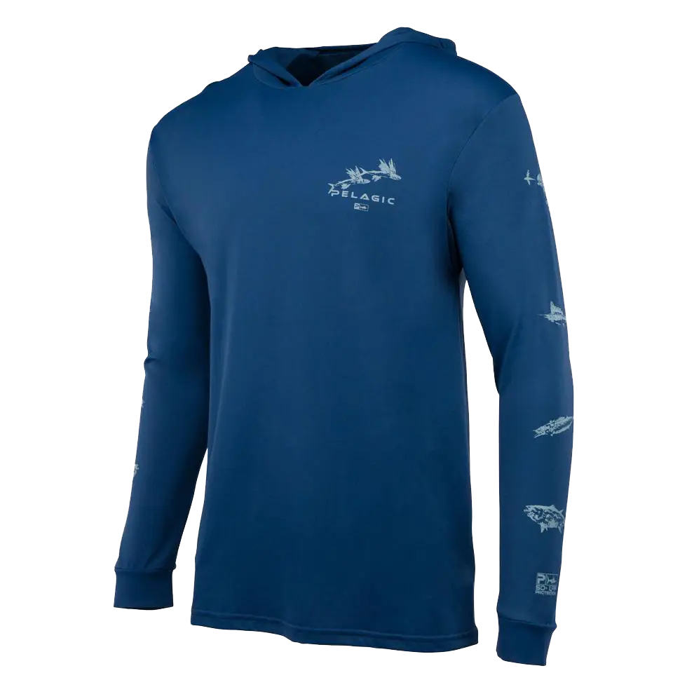 Pelagic Women's Turquoise Ultratek Gyotaku Hoodie L/S Performance Shirt –  Capt. Harry's Fishing Supply