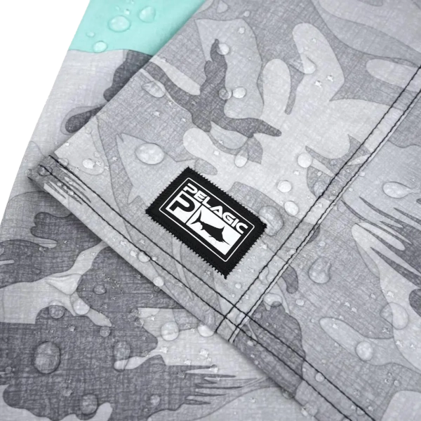 Pelagic Blue Water Fish Camo Stacked - Light Gray - Image 2
