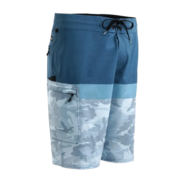Pelagic Blue Water Fish Camo Stacked - Slate - Image 2