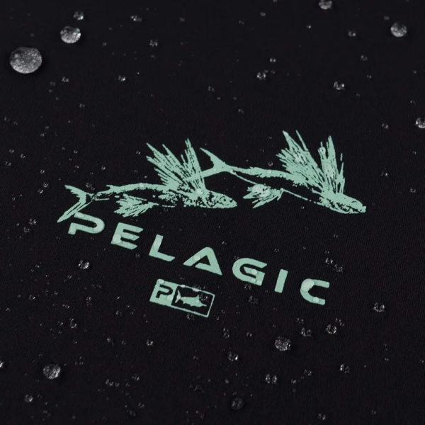 Pelagic Aquatek Hoodie Gyotaku - Black - Image 3