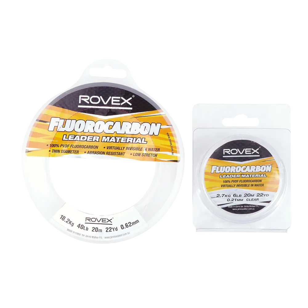 Rovex Flourocarbon Leader Material 20m ALL SIZES Fishing tackle 