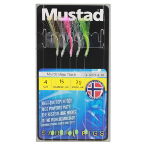 Mustad Multi color flash rig strl 4