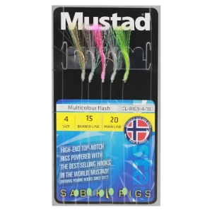 Mustad Multi color flash rig strl 6