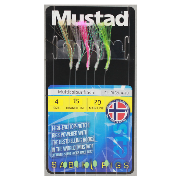 Mustad Multi color flash rig strl 4