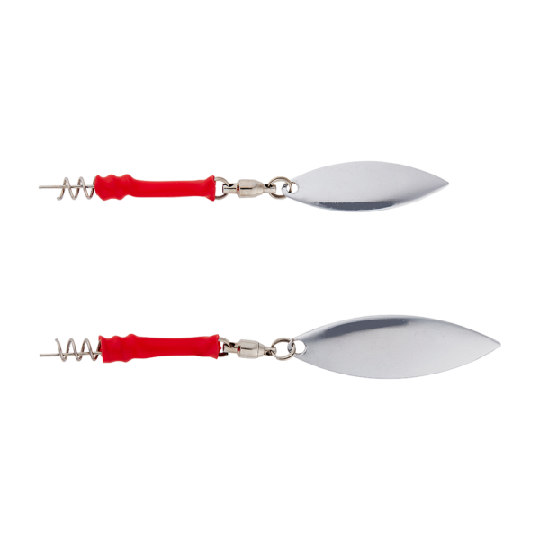 Savage Gear Screwin Spin Teaser Silver Red 3pcs