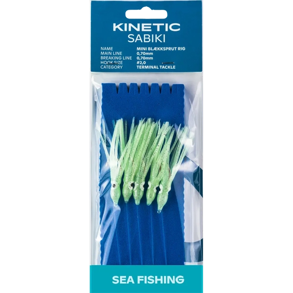 Kinetic Sabiki Mini Blaekksprut #2/0 Glow