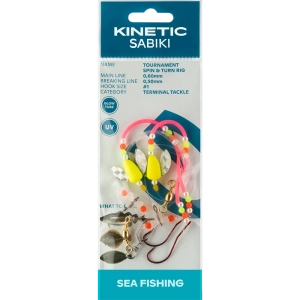 Kinetic Sabiki Tournament Spin&Turn #1 - Chartreuse/Pink