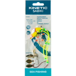 Kinetic Sabiki Tournament Spin&Turn #1 - Pink/Yellow