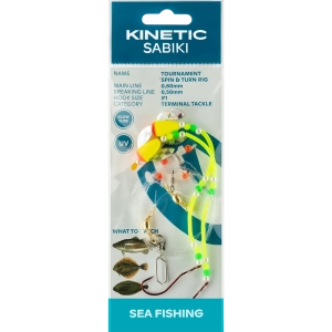 Kinetic Sabiki Tournament Spin&Turn #1 - Pink/Yellow
