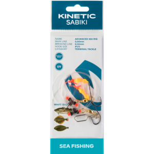 Kinetic Sabiki Advanced 360 #1/0 Yellow/Orange