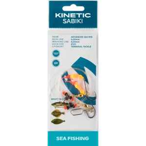 Kinetic Sabiki Advanced 360 #1/0 Yellow/Orange