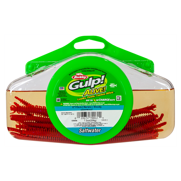 Gulp Alive HLFP Nereis 6″ Bloody
