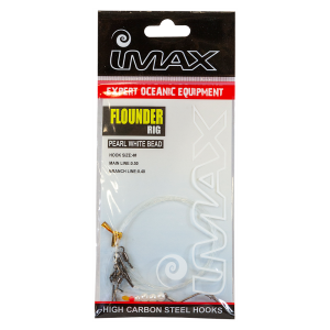 Imax Flounder rig - Pearl/White Bead