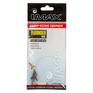 Imax Flounder rig - Pearl/White Bead