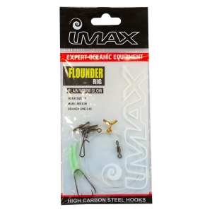 Imax Flounder rig - Plain worm glow