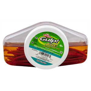 Gulp Alive Sandworm 6"-15 cm Bloody
