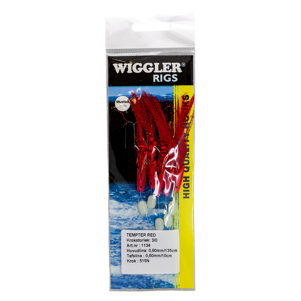 Wiggler Flasher Tempter Röd 3/0 - 0.60 mm