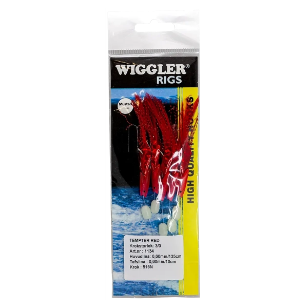 Wiggler Flasher Tempter Röd 3/0 - 0.60 mm