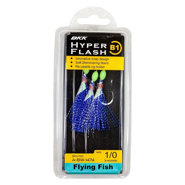 BKK Hyper Flash Rig - B1 Flying Fish (Glow hook)