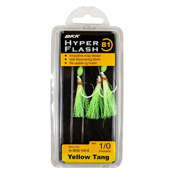BKK Hyper Flash Rig - B1 Yellow Tang (Glow hook)