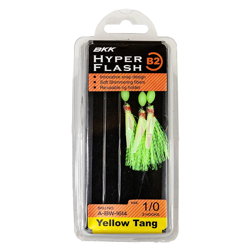 BKK Hyper Flash Rig – B2 Yellow Tang – Sea Fishing Tackle Webshop