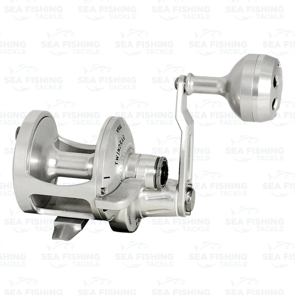 Accurate Valiant 400 6:1 Silver - Lefty - Rubber Power Knob