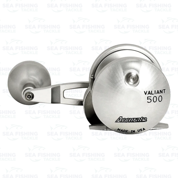 Accurate Valiant 400 6:1 Silver - Lefty - Rubber Power Knob - Image 4