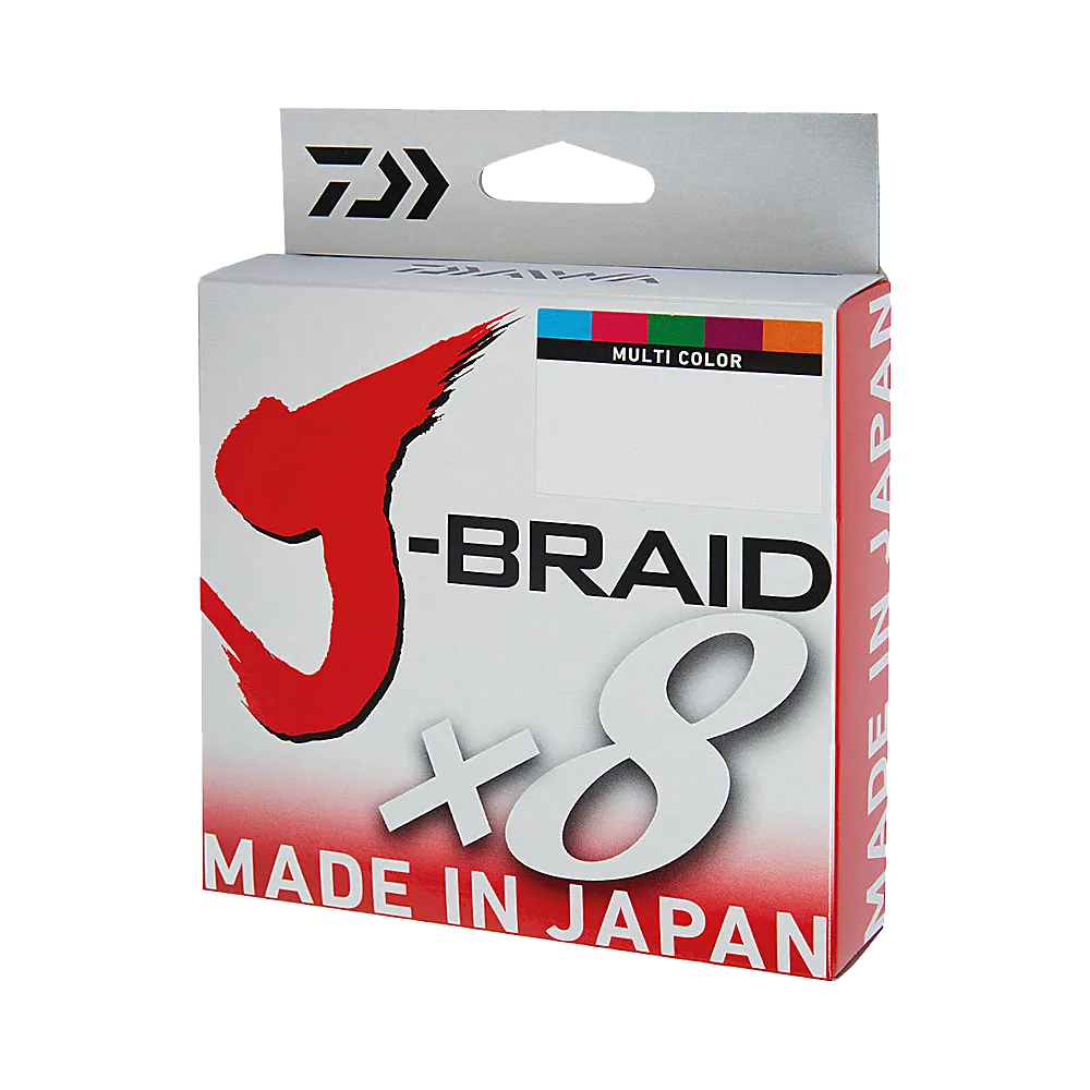 Daiwa J-braid X8 – 300 m Multicolor – Sea Fishing Tackle Webshop