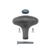 Accurate Valiant 400 6:1 Silver - Lefty - Rubber Power Knob - Image 5