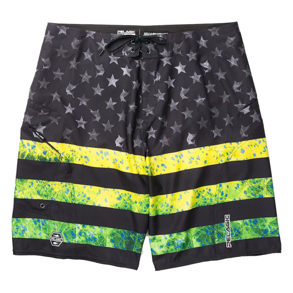 Pelagic Sharkskin Dorado Stripes Black/Green