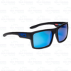 Pelagic Shark Bite Polarized Mineral Glass™ - Matte Black Blue Mirror - Image 2