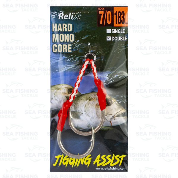 Relix Jigging Assist Double Hooks - Red/white