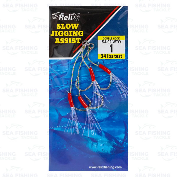 Relix Long Slow Jigging Assist Hook w. Tinsel