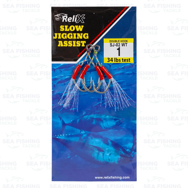 Relix Short Slow Jigging Assist Hook w. Tinsel - Image 4