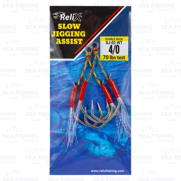 Relix Short Slow Jigging Assist Hook w. Tinsel - Image 3