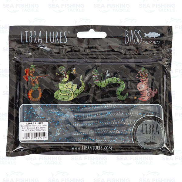 Libra Lures- Bass Crazy Twist Tail Worm - Image 7