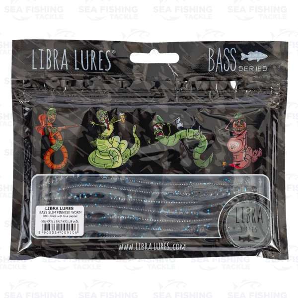 Libra Lures- Bass Slim Finnese Worm - Image 9