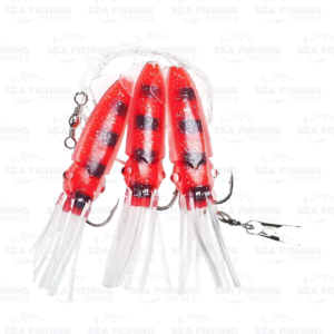 Fladen Winged Octopus Red/Black 3 pcs - 8/0