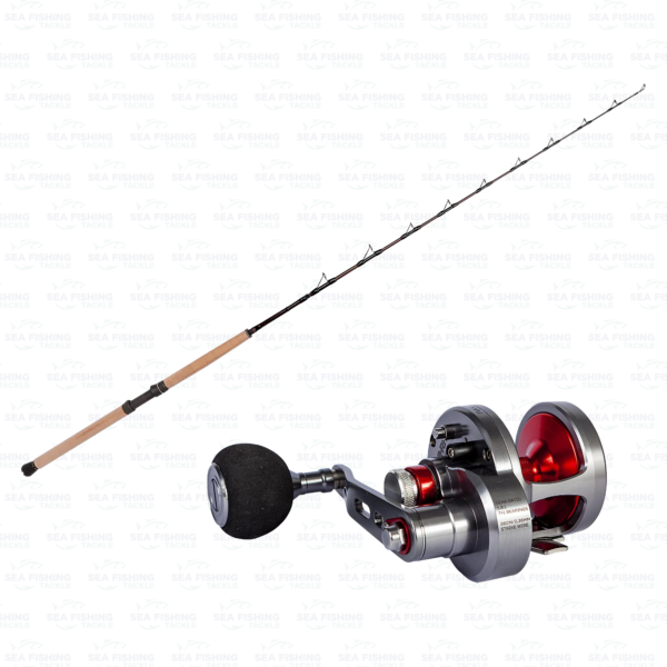 Seafishing set - (W4 Boat 6'2" XH 20-30lbs 2sec + BFT Black Thunder V12NRH – Gunsmoke Red V2)