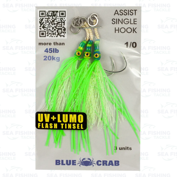 Blue Crab Single Assist 1/0 - Image 4