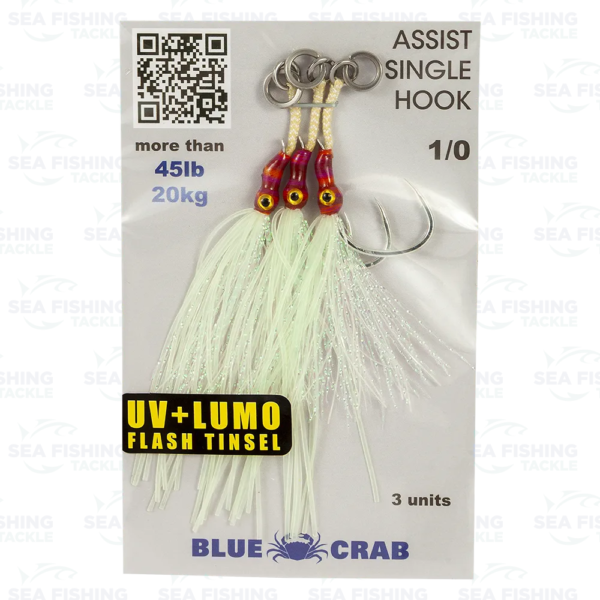 Blue Crab Single Assist 1/0 - Image 2