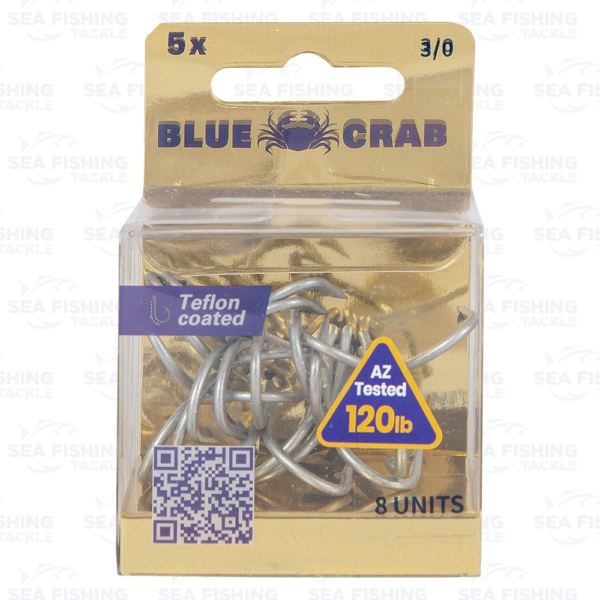 Blue Crab Treble Hook 5X - Image 3