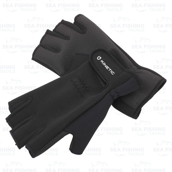 Kinetic Neoprene Half Finger Glove Black
