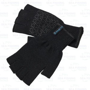 Kinetic Wool Glove Half Fingers OS Black