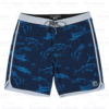 Pelagic High Spot 18" - Gyotaku - Navy