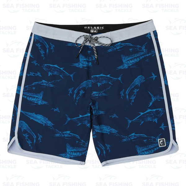 Pelagic High Spot 18" - Gyotaku - Navy