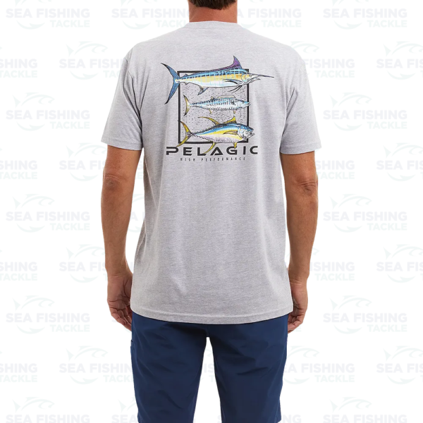 Pelagic Premium Tee Game Day - Heather Grey - Image 2