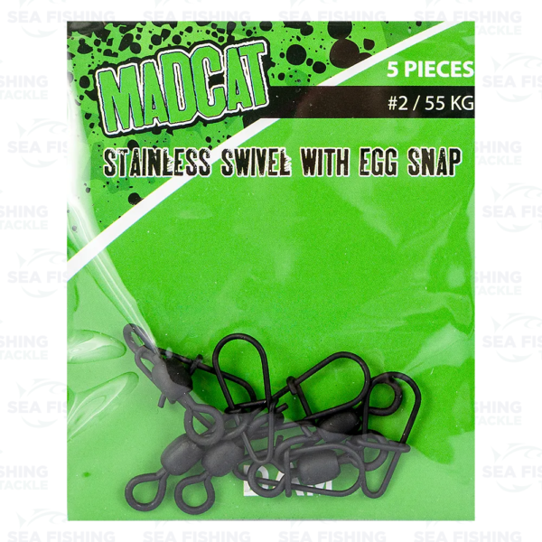 Madcat Stainless Swivels with Egg Snap - Image 2