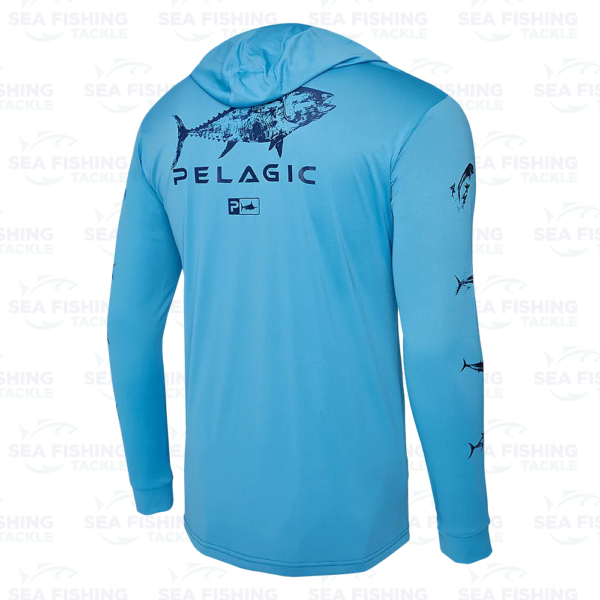 Pelagic Aquatek Hoodie Gyotaku - Ocean