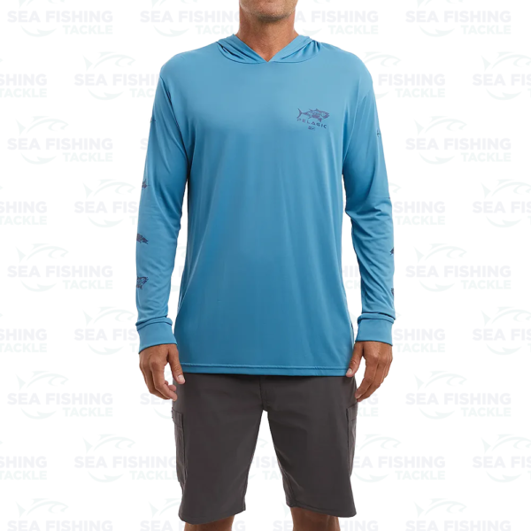 Pelagic Aquatek Hoodie Gyotaku - Ocean - Image 4